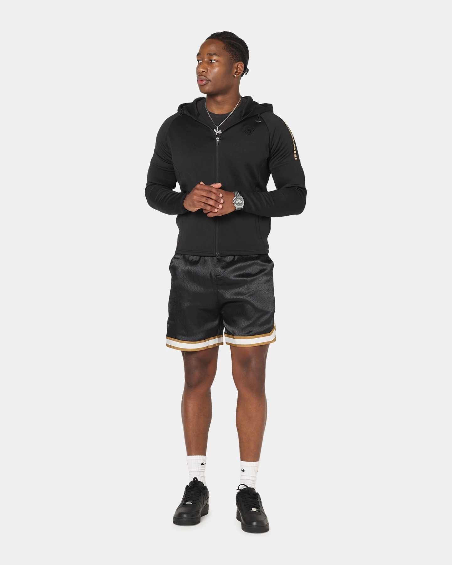 construction Improvement - possible Sik Silk Full Zip Hoodie Black