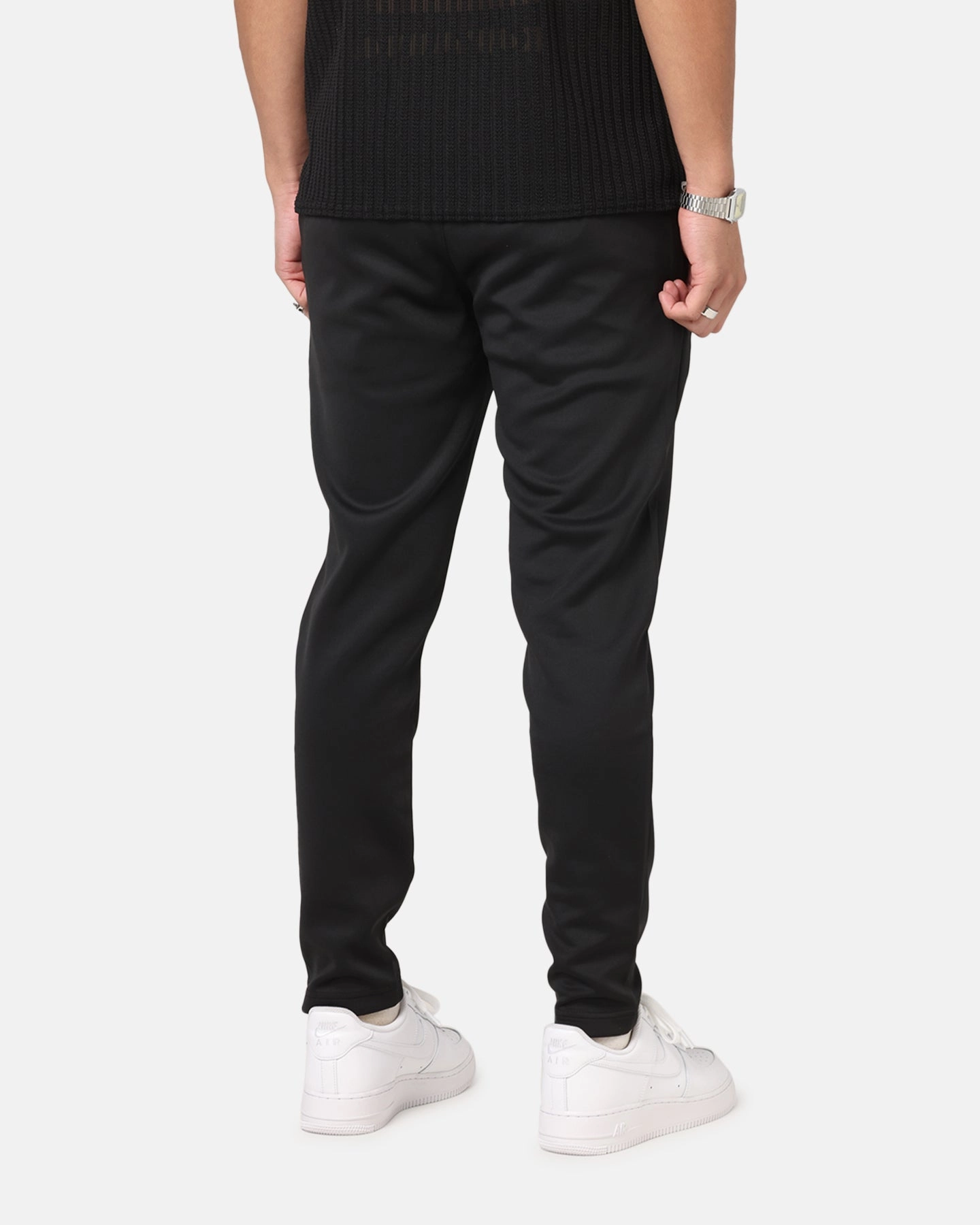 Casual Comfort Fit StretchWaistband Sik Silk Smart Joggers Black
