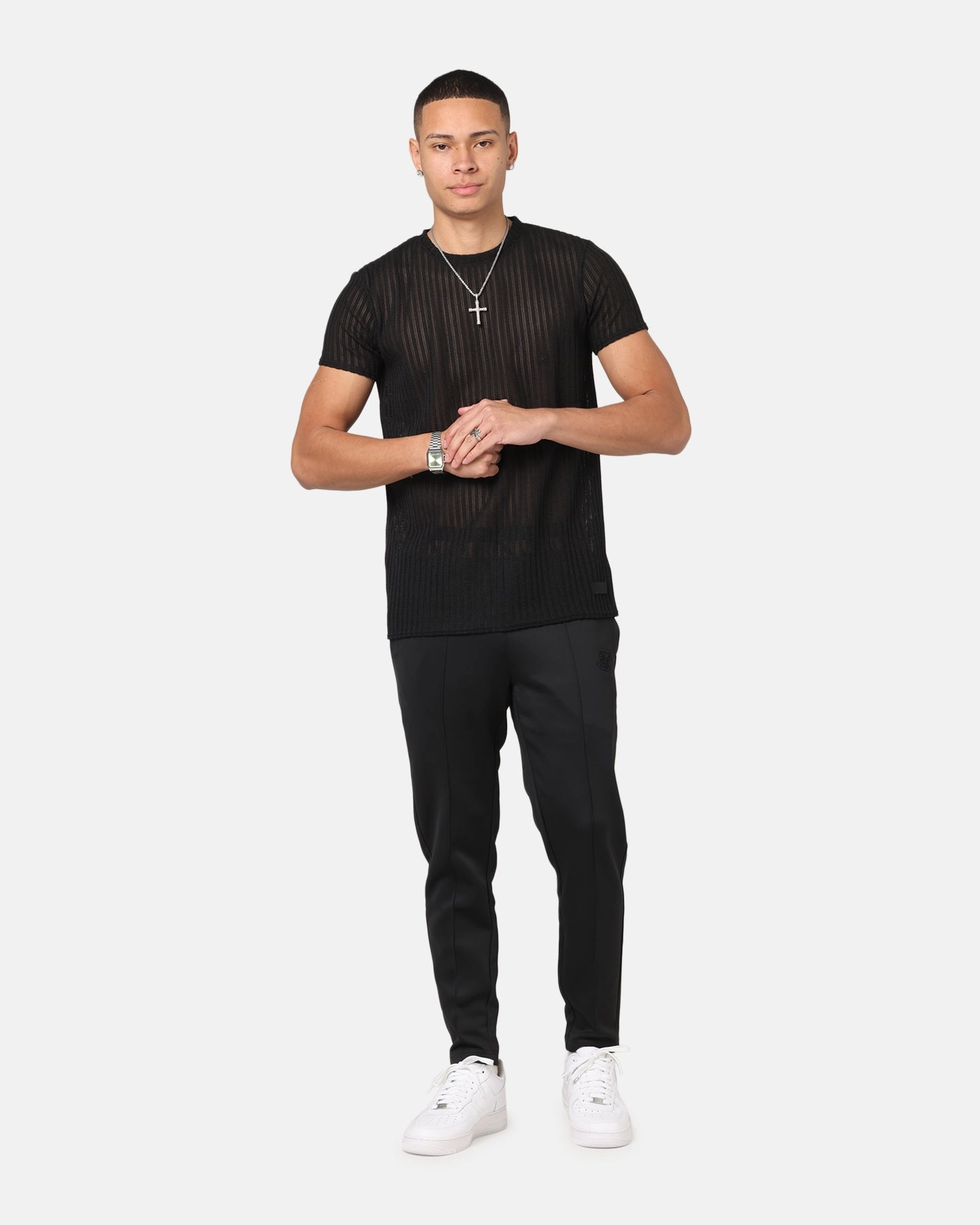 Sik Silk Smart Joggers Black High Rise