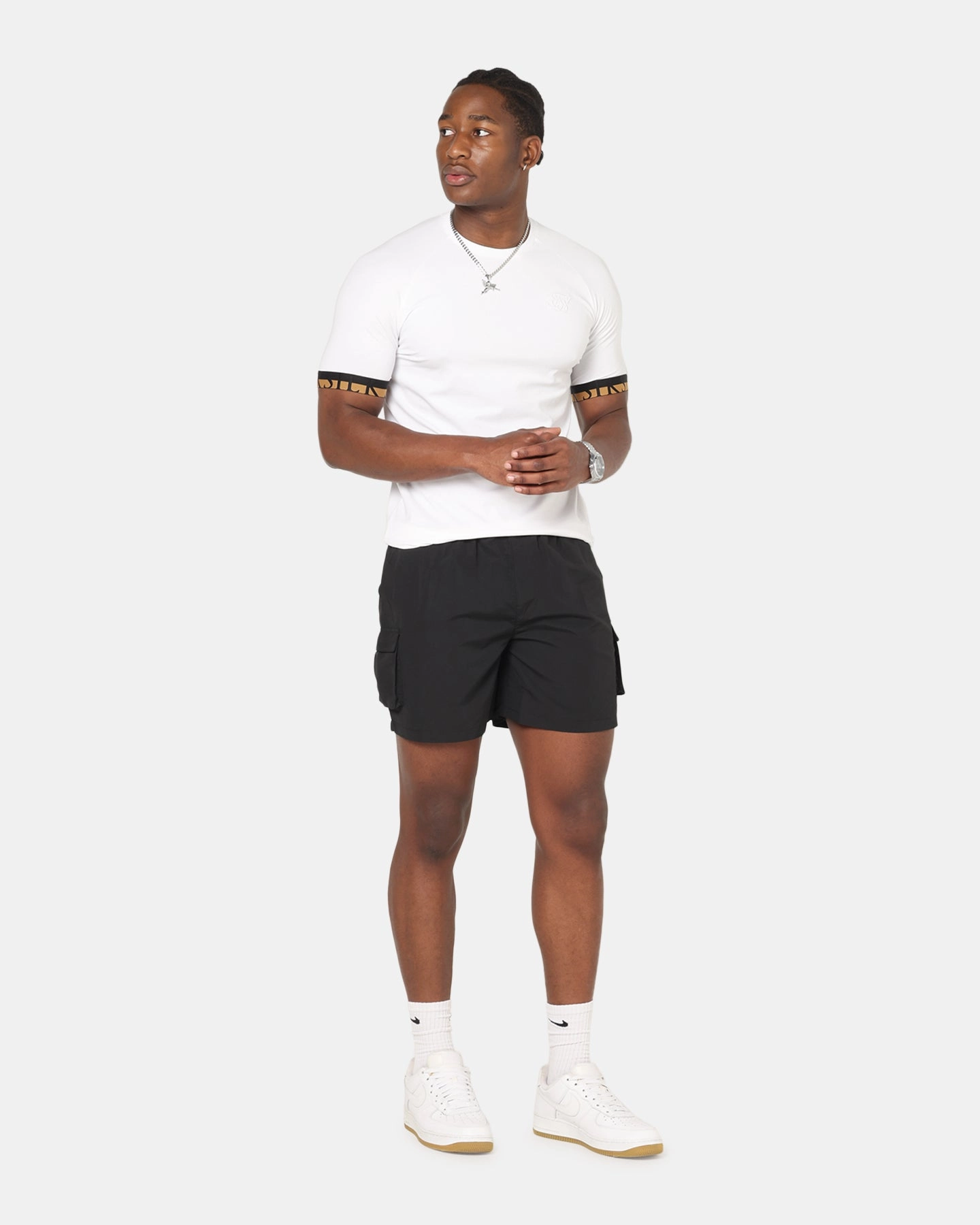 Sik Silk Tech T-Shirt White Hygroscopic Fiber