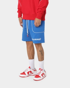 Carre Ange Track Shorts Blue Stretch Fit