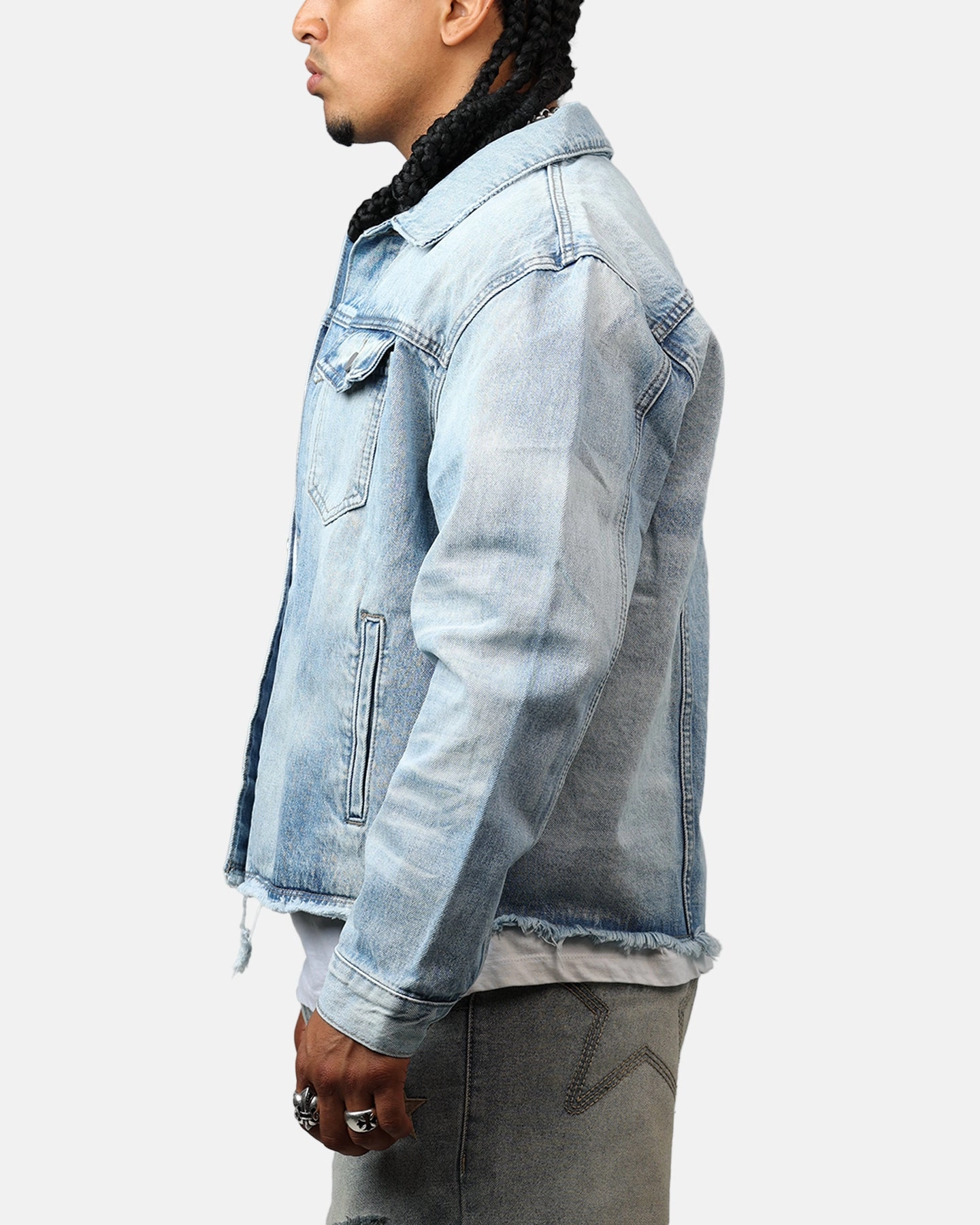 Sell Endure MNML Sun Washed Denim Jacket Light Blue