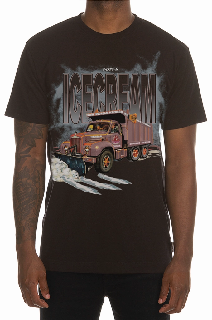 Icecream White Lines SS Tee Quick Dry Technology