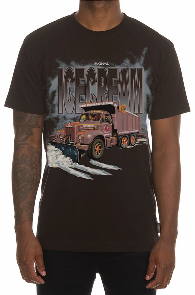 Icecream White Lines SS Tee Brushed Interior Lining
