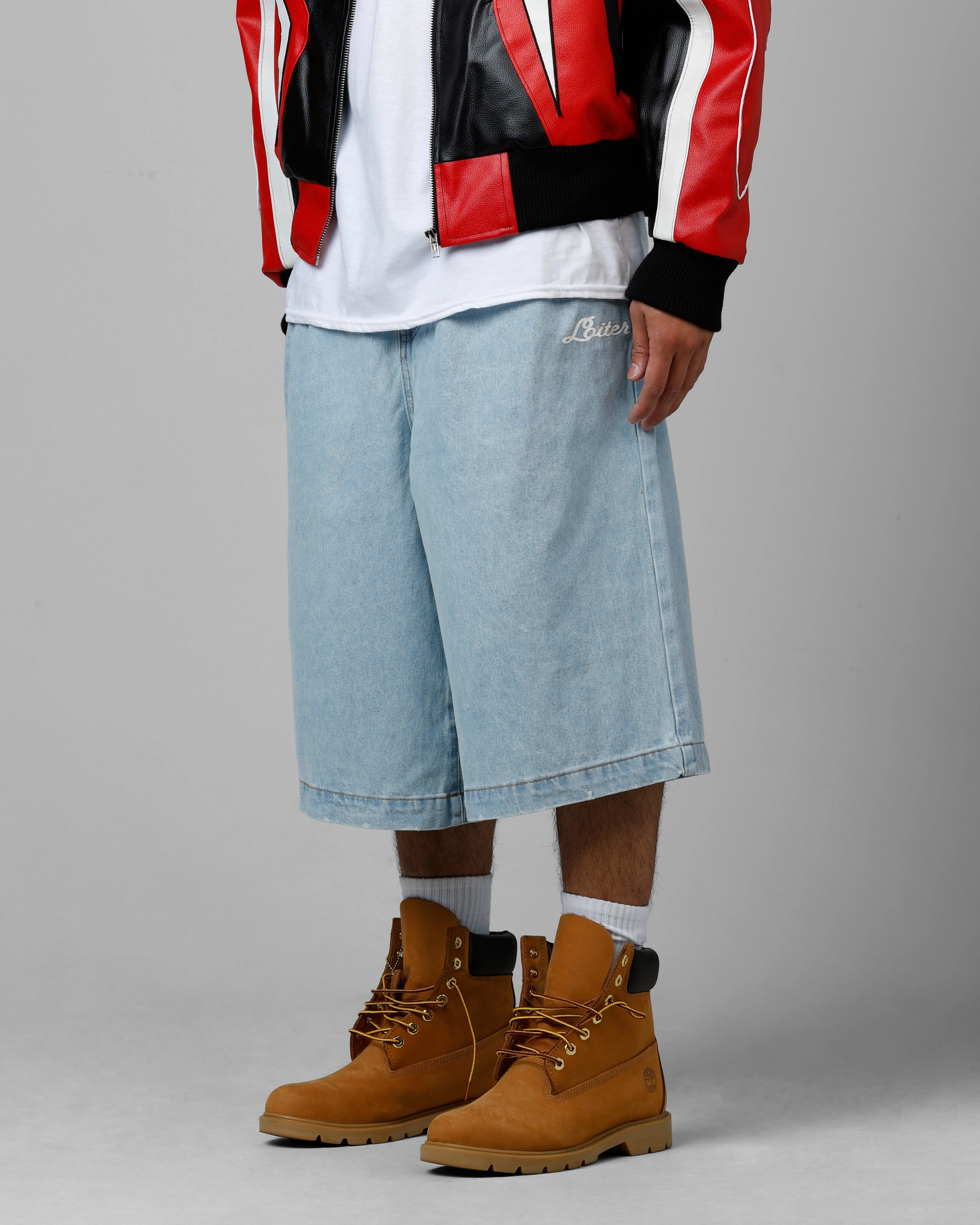 Day Fit Loiter 3 Quarter Shorts Light Wash