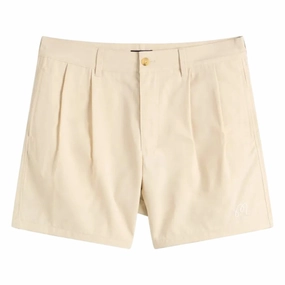 Father's Day gift baseball uniform Malbon Classic Pleated Golf Shorts Sand - SS25 Men