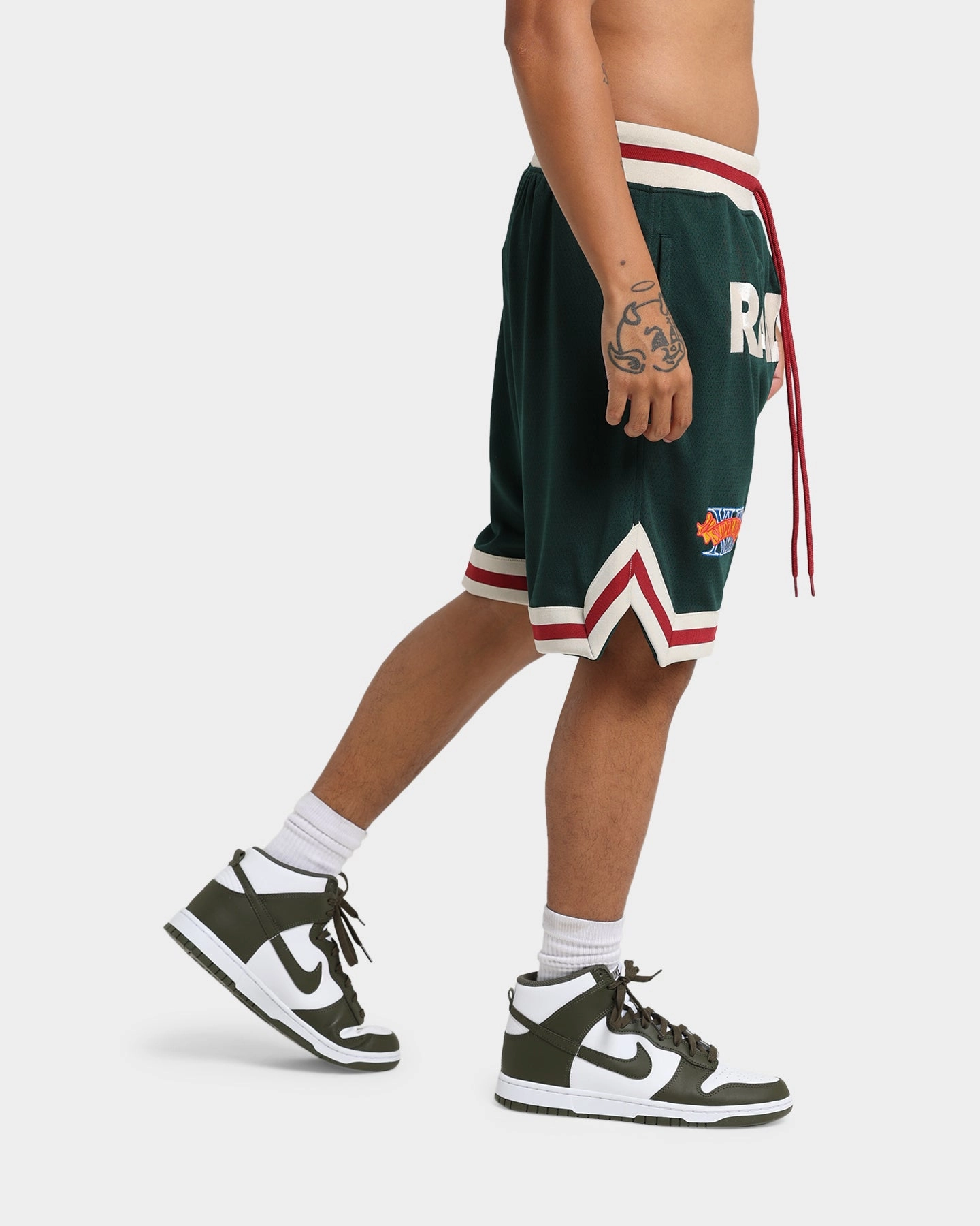 Game Day New Era Las Vegas Raiders Mesh Shorts Dark Green