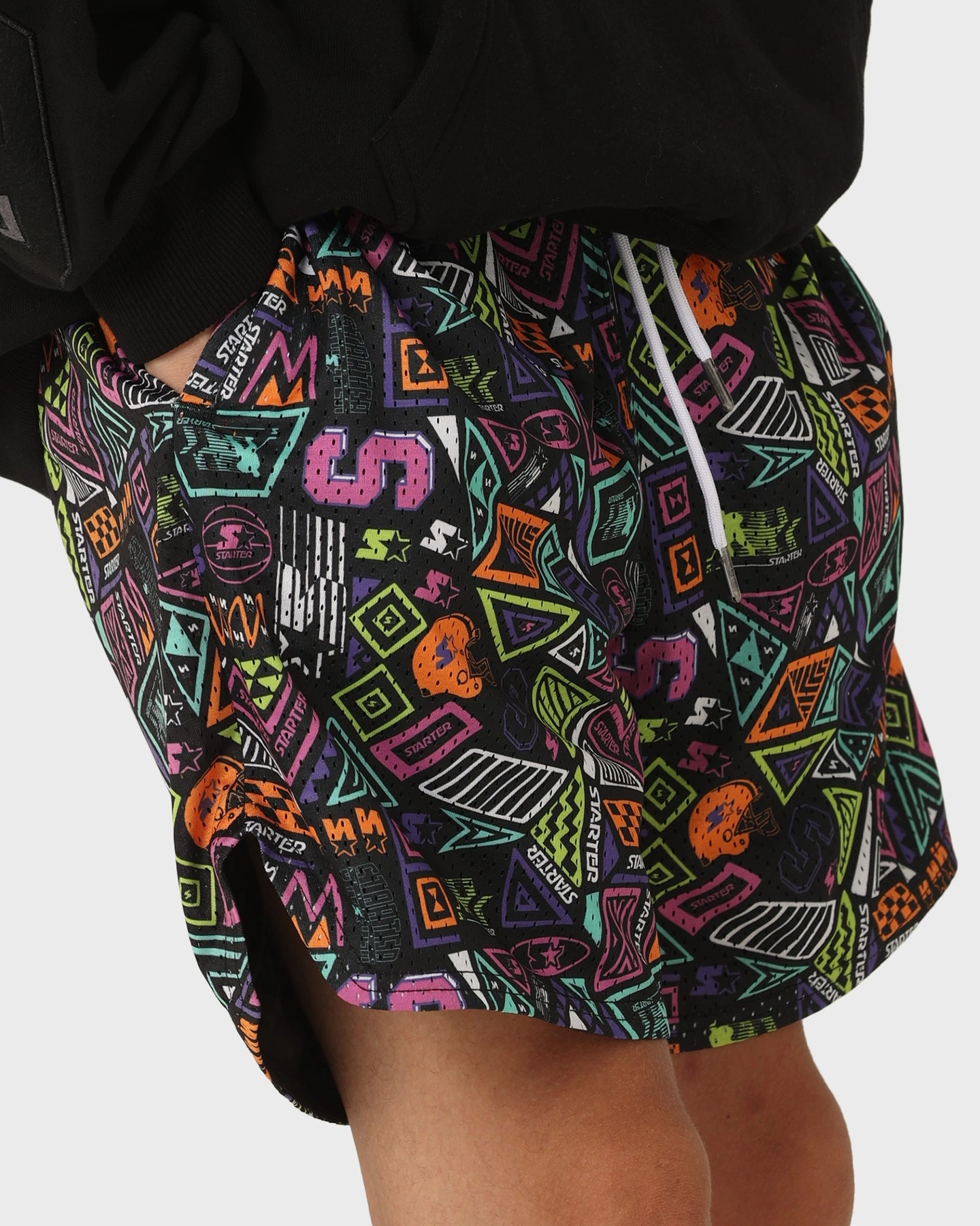 Starter Retro Mesh Shorts Multi-Coloured CompactPackable camping clothes