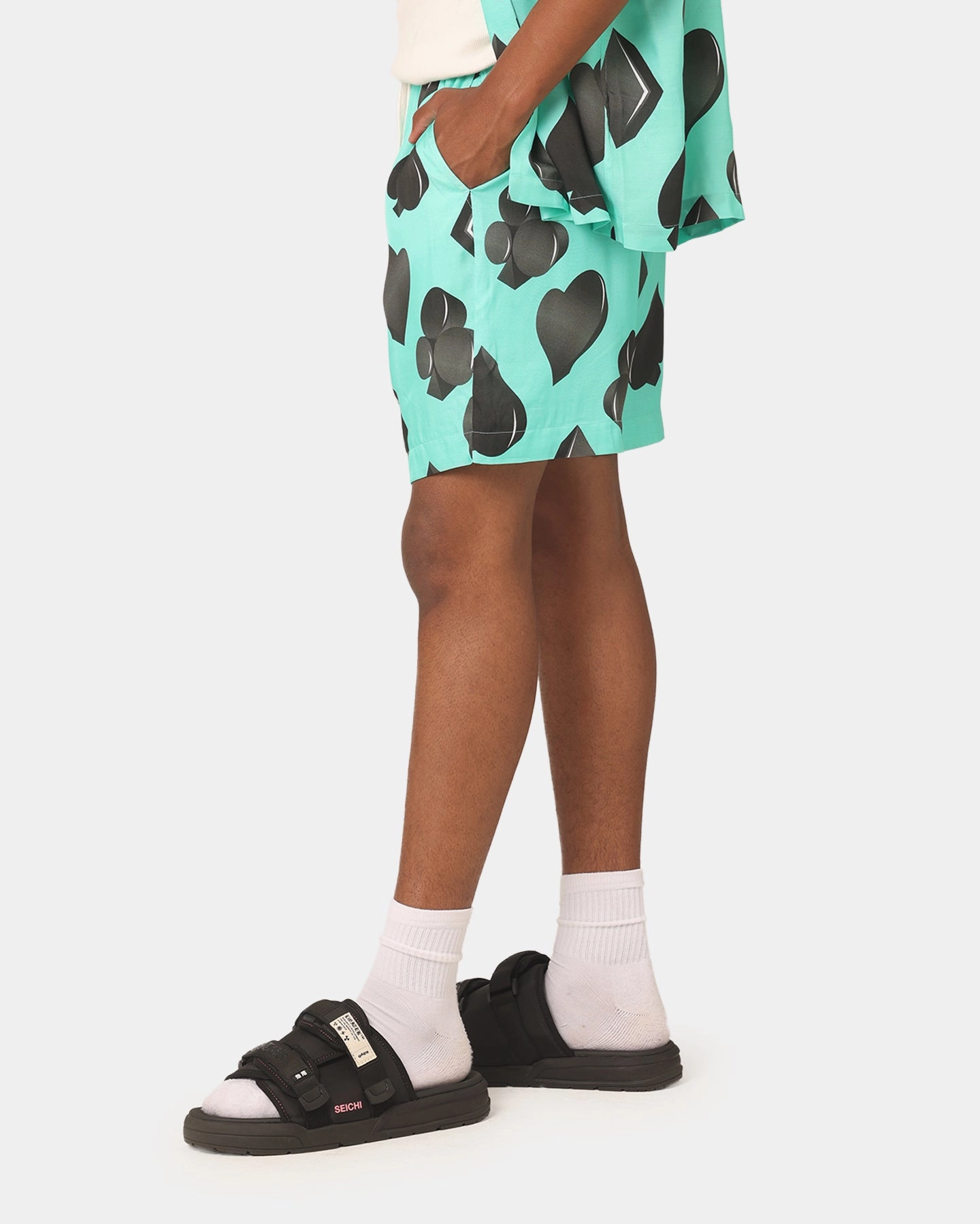 99 Cabana Four Suits Shorts Teal/Black Simple Mood cycling attire