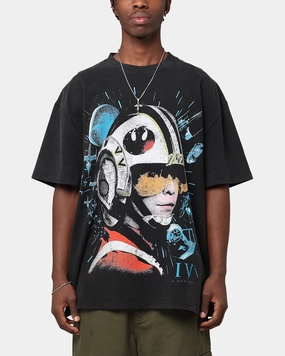 Vintage Style Star Wars Episode IV '77 Heavy Vintage T-Shirt Vintage Black