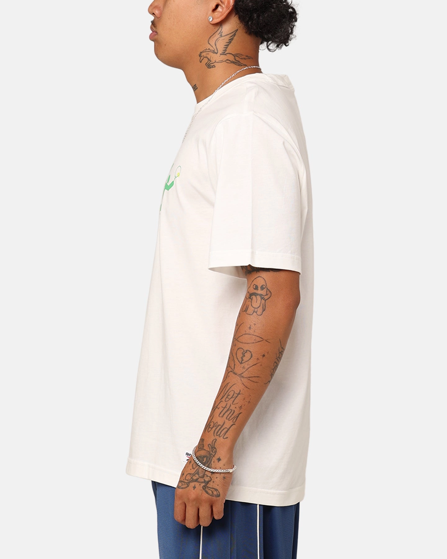 Reebok Court Sport Graphic T-Shirt Vintage White Seasonal Comfort Minimal Trend