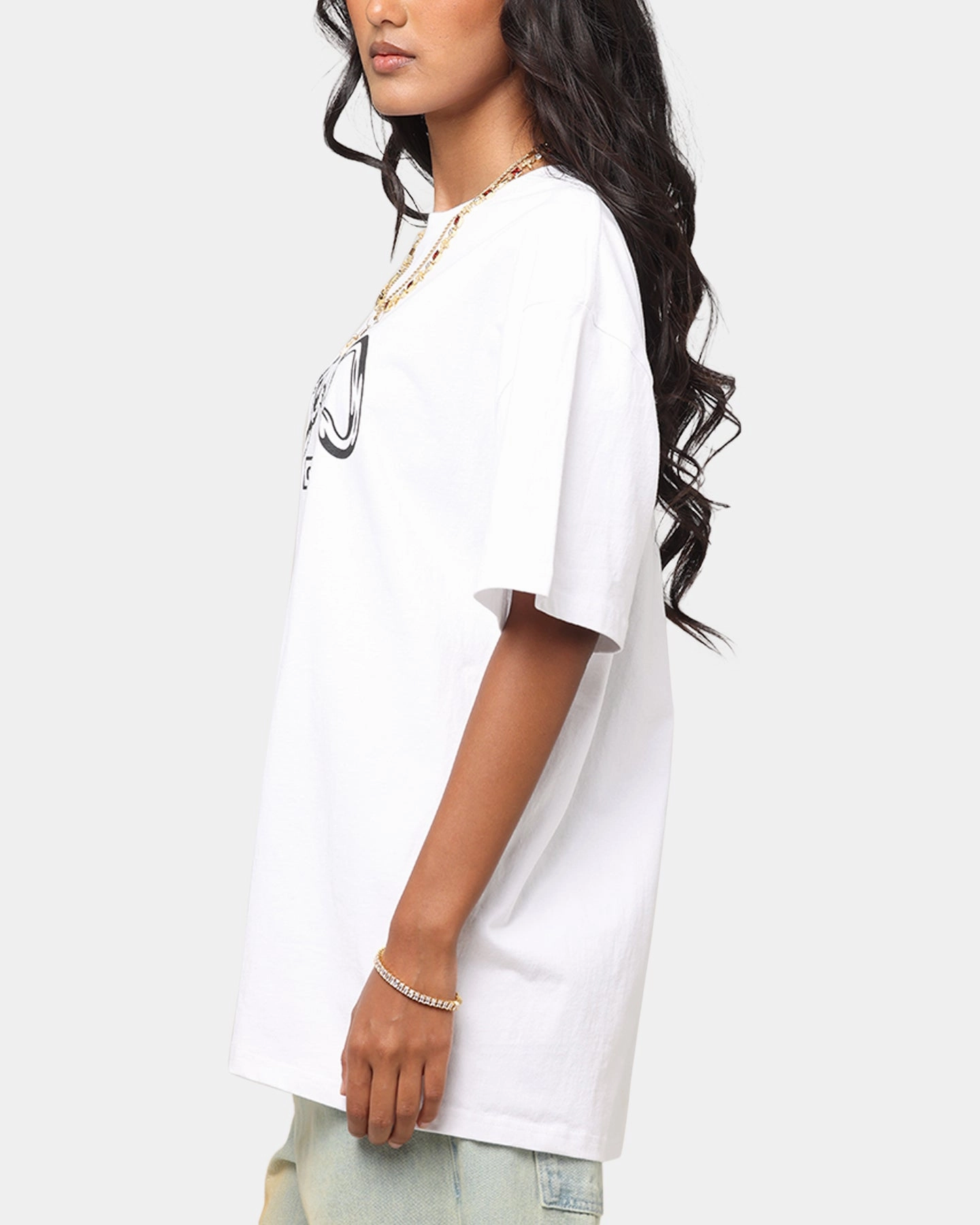 Carre Link T-Shirt White Classic Chic