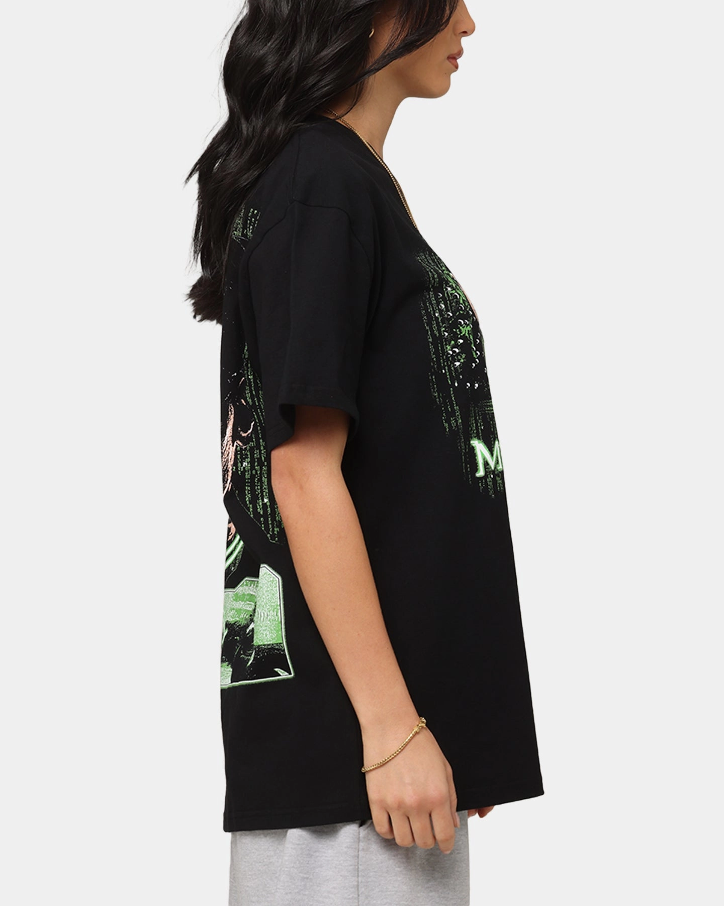 American Thrift X The Matrix Neo Bullets Heavy T-Shirt Black Camping practicality spring fashion