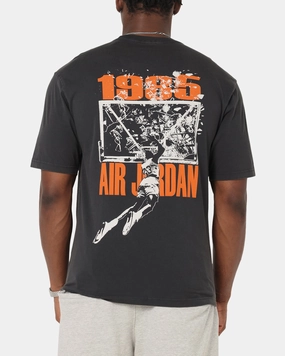 Smooth Finish Jordan Brooklyn Shattered Back Board Oversized Graphic T-Shirt Off Noir/Sail