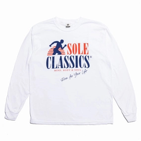 Sole Classics Run For Your Life LS Tee 'White' Luxury exclusivity Buttery Soft Fabric