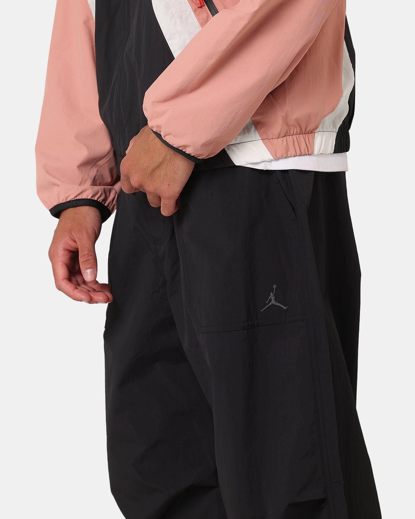 Light wash Jordan Essential Statement Woven Pant Black