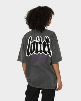 Loiter Retrograde Vintage T-Shirt Charcoal Easygoing Wear