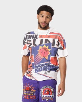 Mitchell & Ness Phoenix Suns '93 Game Over Vintage T-Shirt Vintage White Office Casual Non Iron Finish