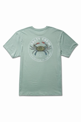 Salty Crew Blue Crabber Premium Short Sleeve Tee Chilly Day Essentials