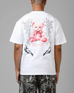 Effortless Wear Comfortable texture Loiter Care Vintage T-Shirt White