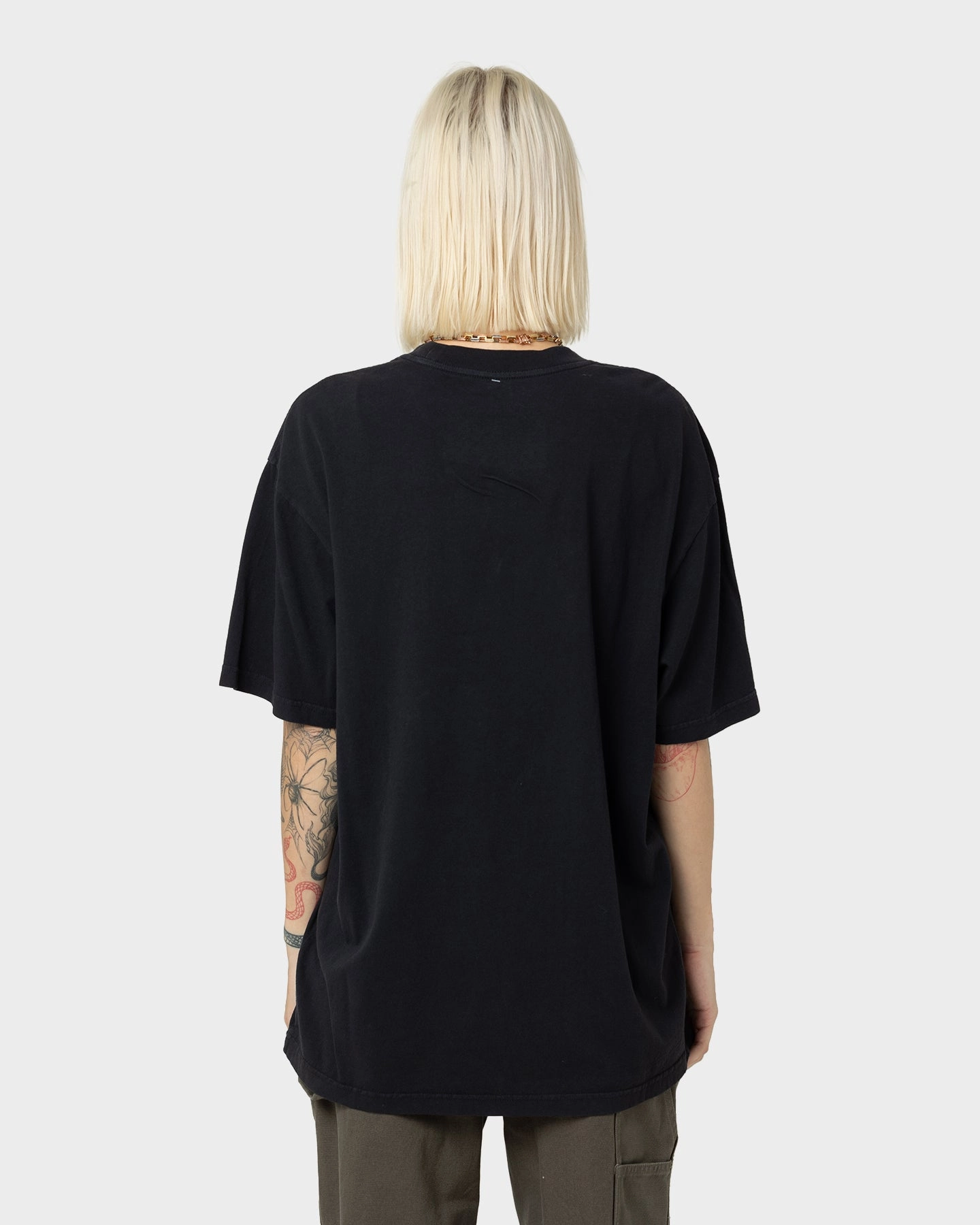 Everyday Essential Mitchell & Ness Los Angeles Lakers Team History Vintage T-Shirt Faded Black