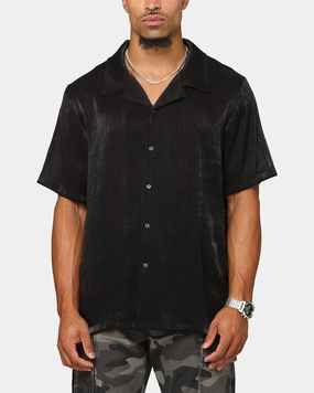 Ergonomic Sleeve Cut XXIII Diamond Button Up Shirt Black