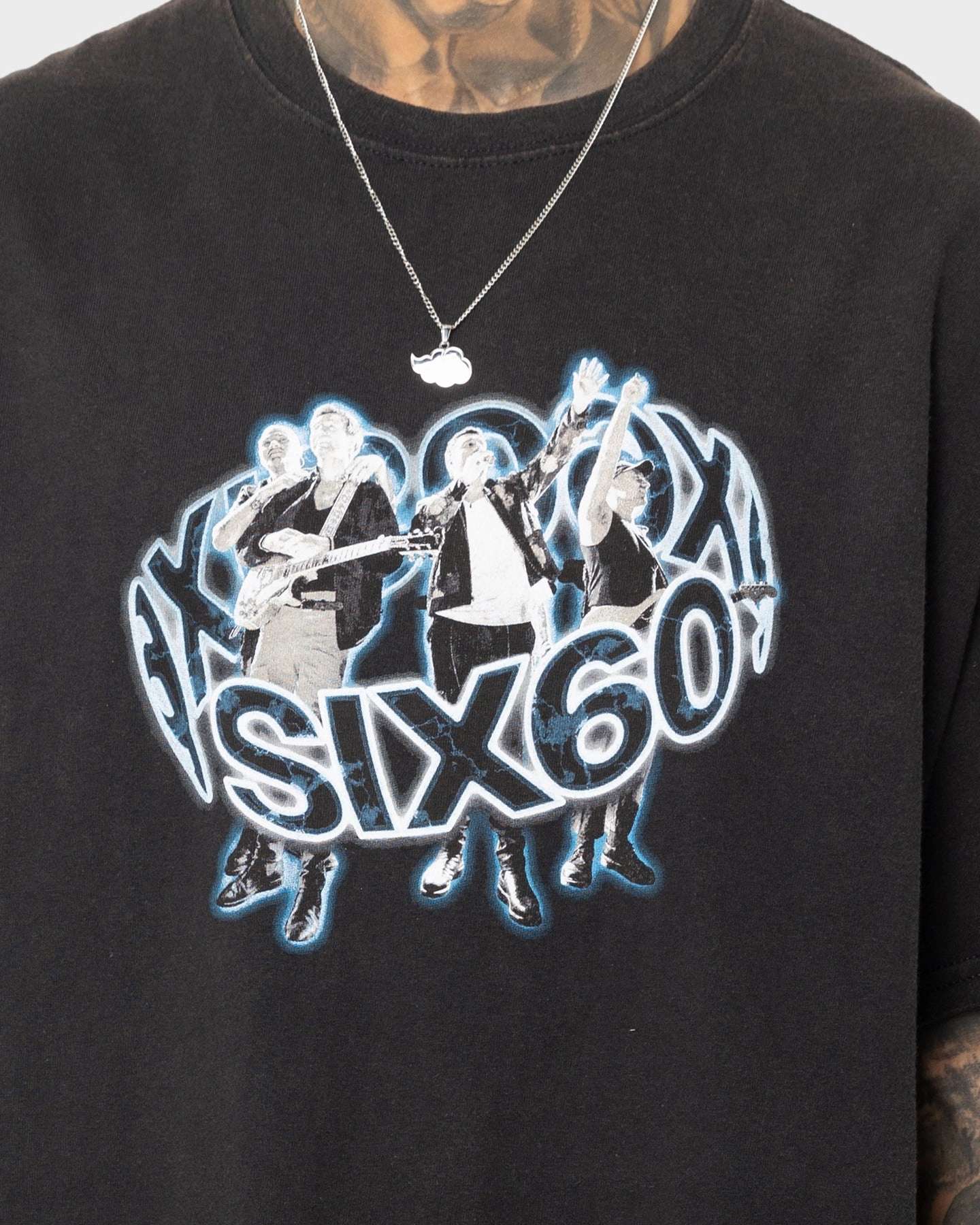Fashion-Forward Versatile Comfort Six60 Merch Six60 Tour Vintage T-Shirt Black Wash