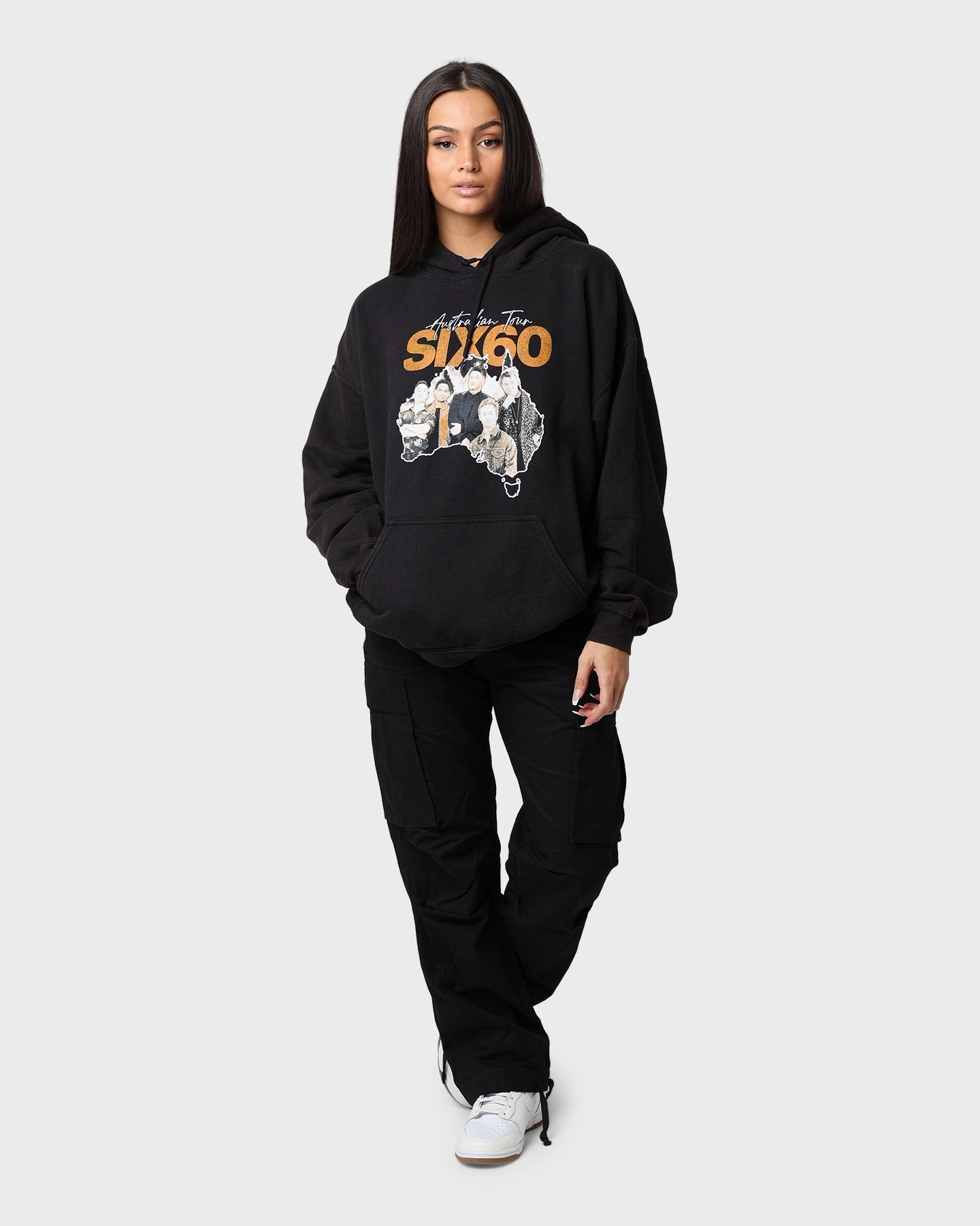 fade resistant color Six60 Six60 Tour Vintage Hoodie Black Wash