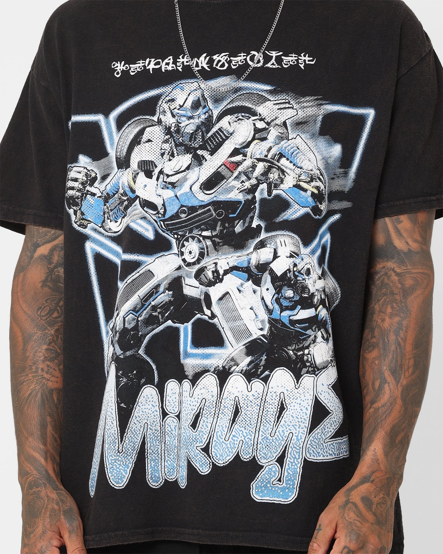 Goat Crew X Transformers Mirage Vintage T-Shirt Black Wash Breathable Material