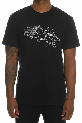Garment Washed Texture Solid Color Icecream That's Rich SS Tee