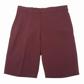 low - rise Skechers Half Shot Golf Shorts Burgundy - SS16 Men