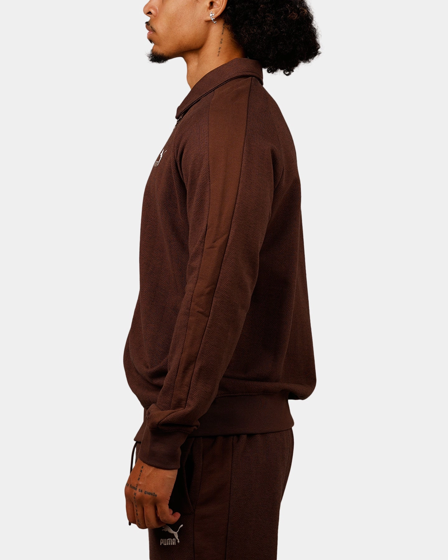 All Season Reward Puma T7 Track Jacket Brown