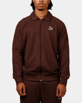 Puma T7 Track Jacket Brown NonBulkyFit