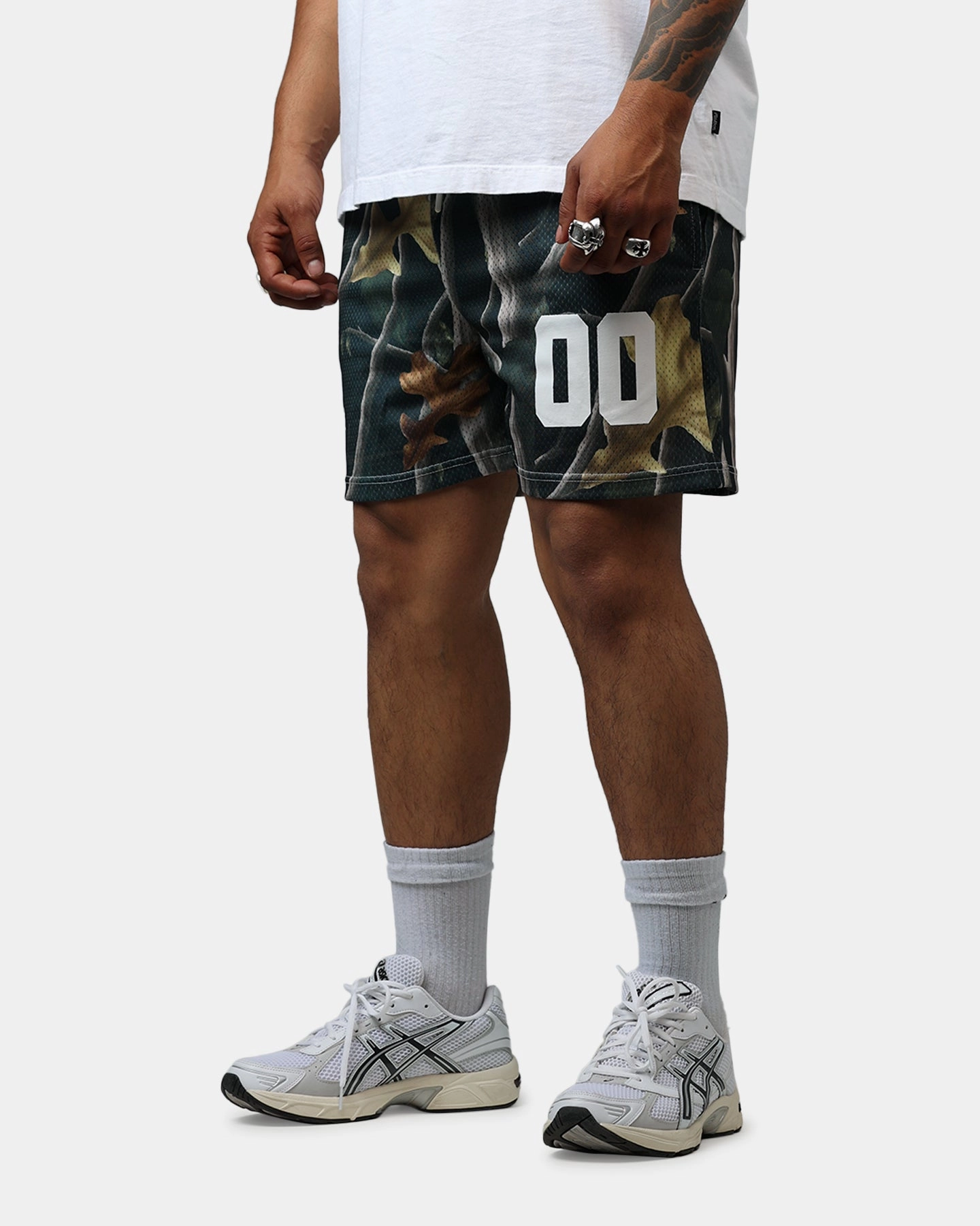 Casual Days Leather Look Bravest Camo Shorts Camo
