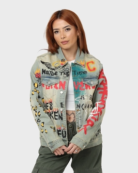 Lifted Anchors Detention Denim Jacket Blue holiday