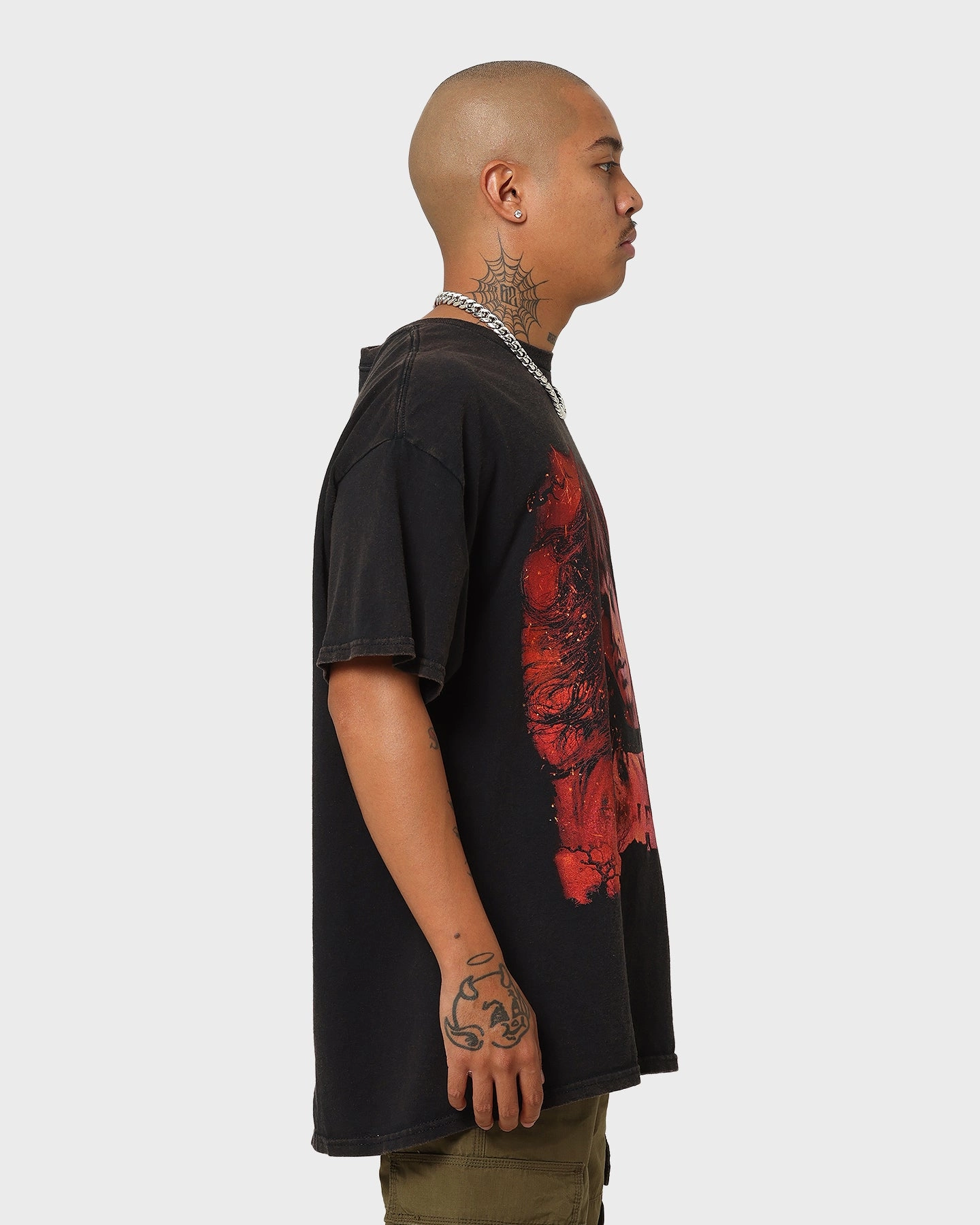 Goat Crew X Stranger Things Eddie Vintage T-Shirt Black Wash Modern Layering Effortless Vibe