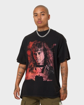 Goat Crew X Stranger Things Eddie Vintage T-Shirt Black Wash Travel Trend