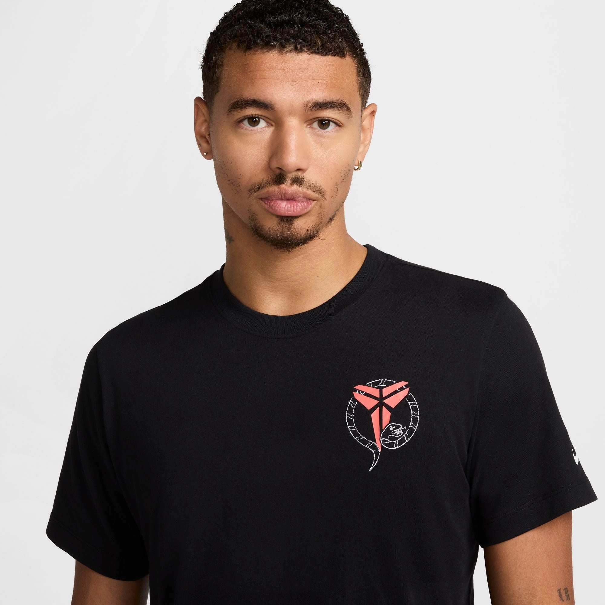 Nike Kobe "Stockings" T-Shirt 'Black' Travel convenience TaglessDesign