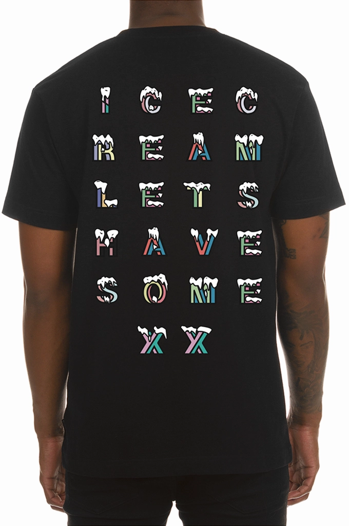 Breathable Material Outdoor Outfit Style Icecream Snowfall SS Tee
