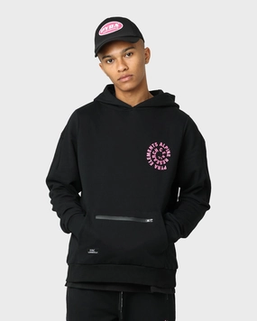 Stretch Enhanced Mobility Trail Function Pyra Spin Out Hoodie Black/Purple