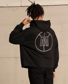 Weatherproof Zippers leggings Saint Morta Monogram Boxy Hoodie Black