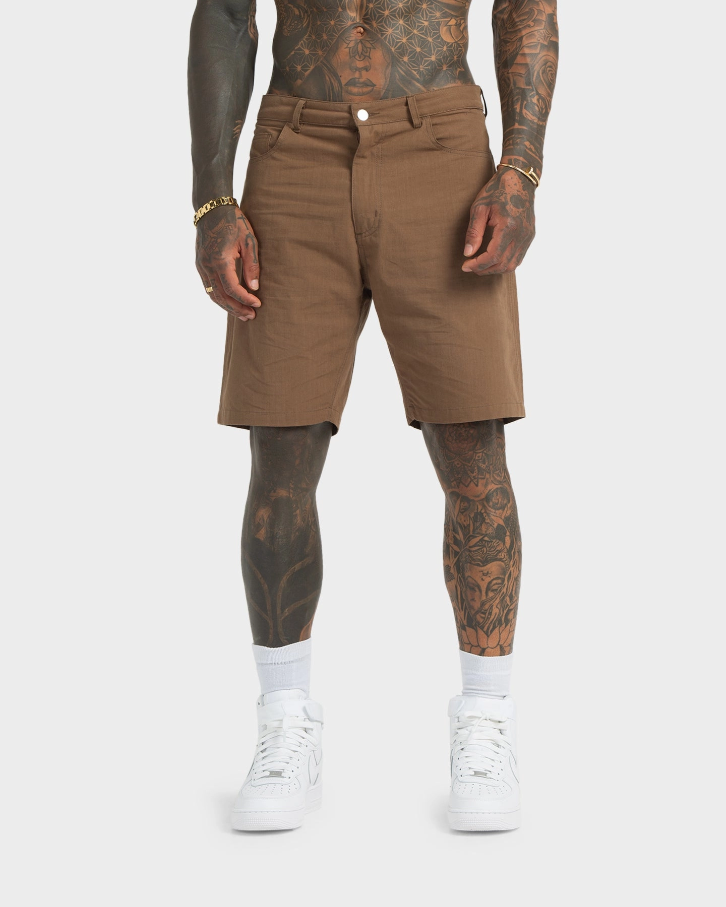 XXIII Zakkai Cotton Canvas Shorts Cigar rooftop party look Tagless Labeling