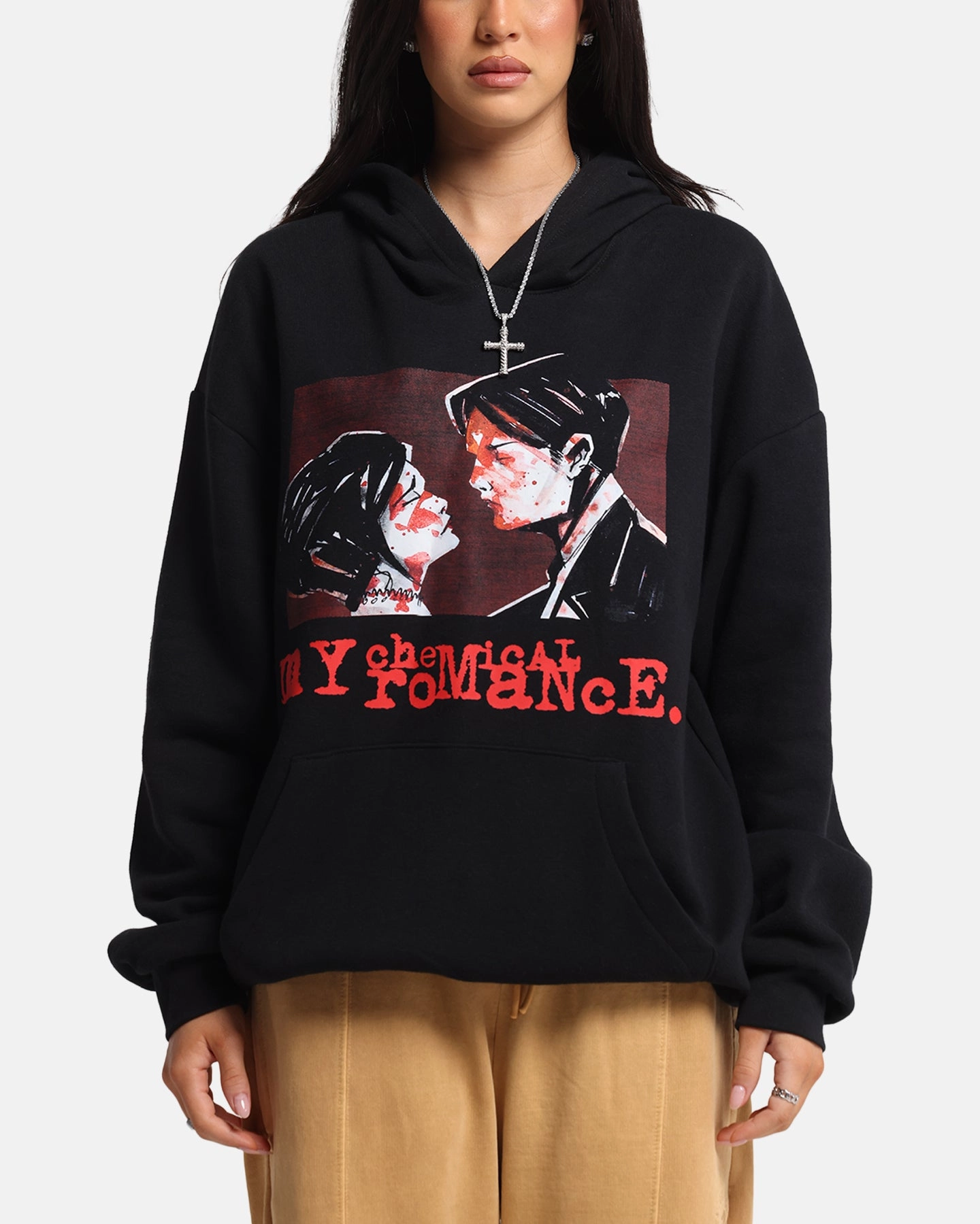 My Chemical Romance Tear Us Apart Hoodie Black Modern Wear