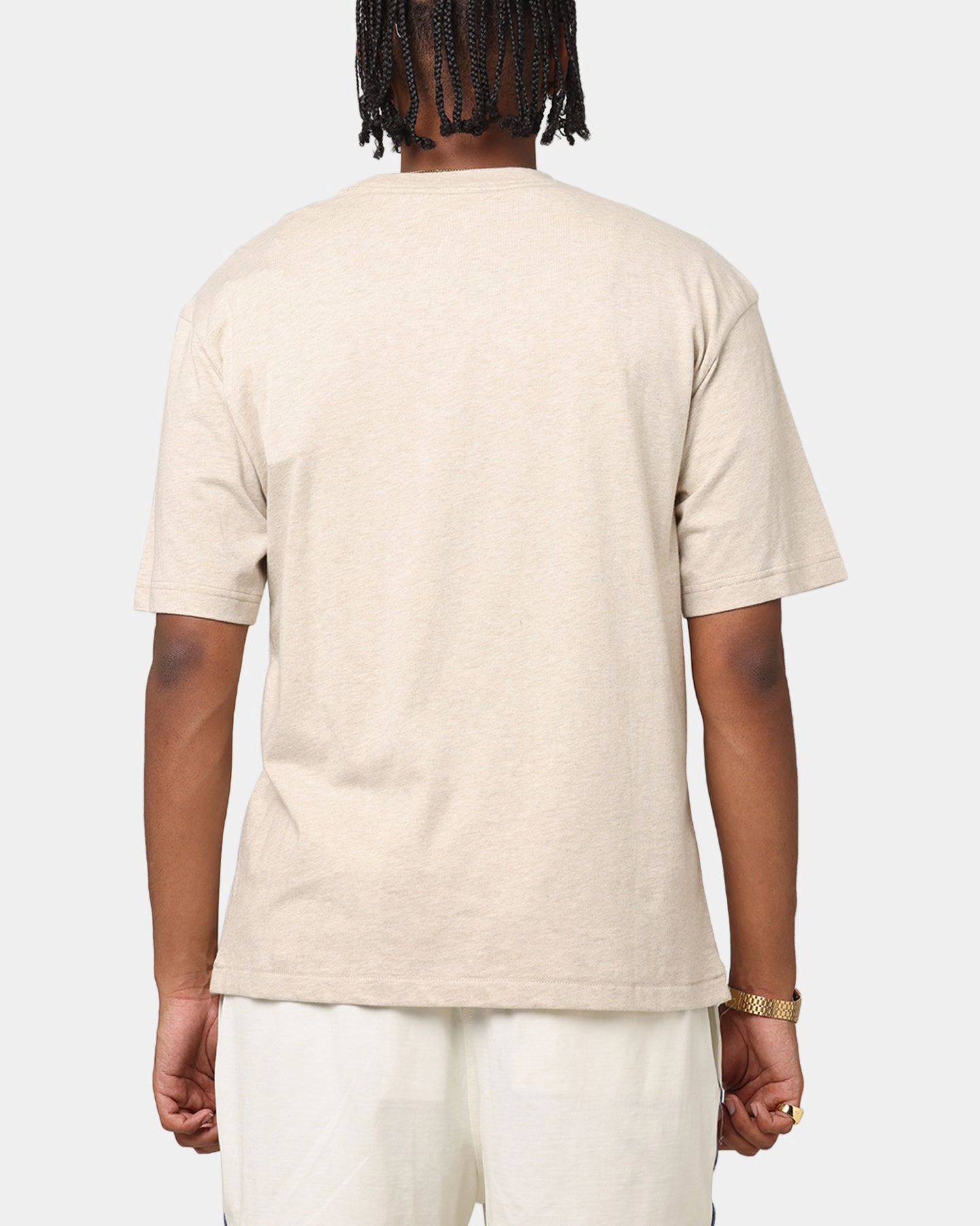 Champion Vintage Mix P.E Class T-Shirt Oatmeal Heather Hooded Attachment DoubleStitchSeams