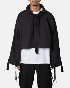 MNML Cropped Strappy Jacket Black Layer Comfort