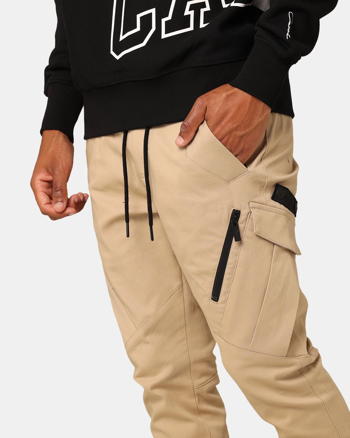 Carr?? Evolution Cargo Joggers Stone/Black Flattering Design Everyday Comfort Fit