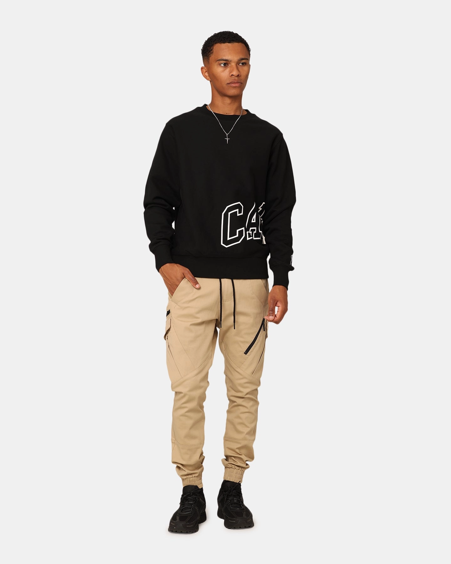 Carr?? Evolution Cargo Joggers Stone/Black Non Restrictive Fit Active Comfort