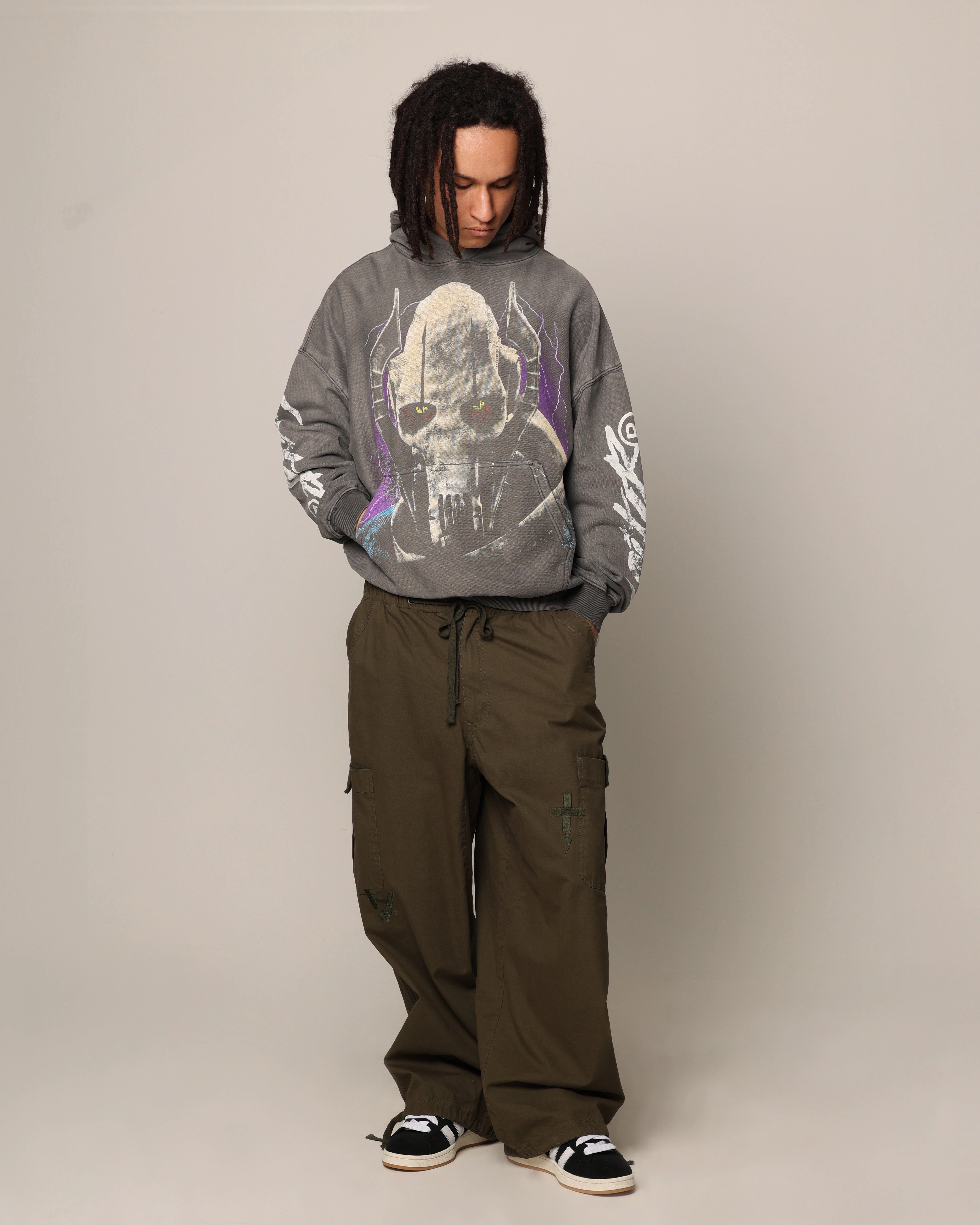 doctors Light Padding Star Wars General Grievous Hoodie Charcoal