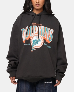 Casual Comfort Dive Mitchell & Ness Miami Dolphins Arch Hoodie Faded Black