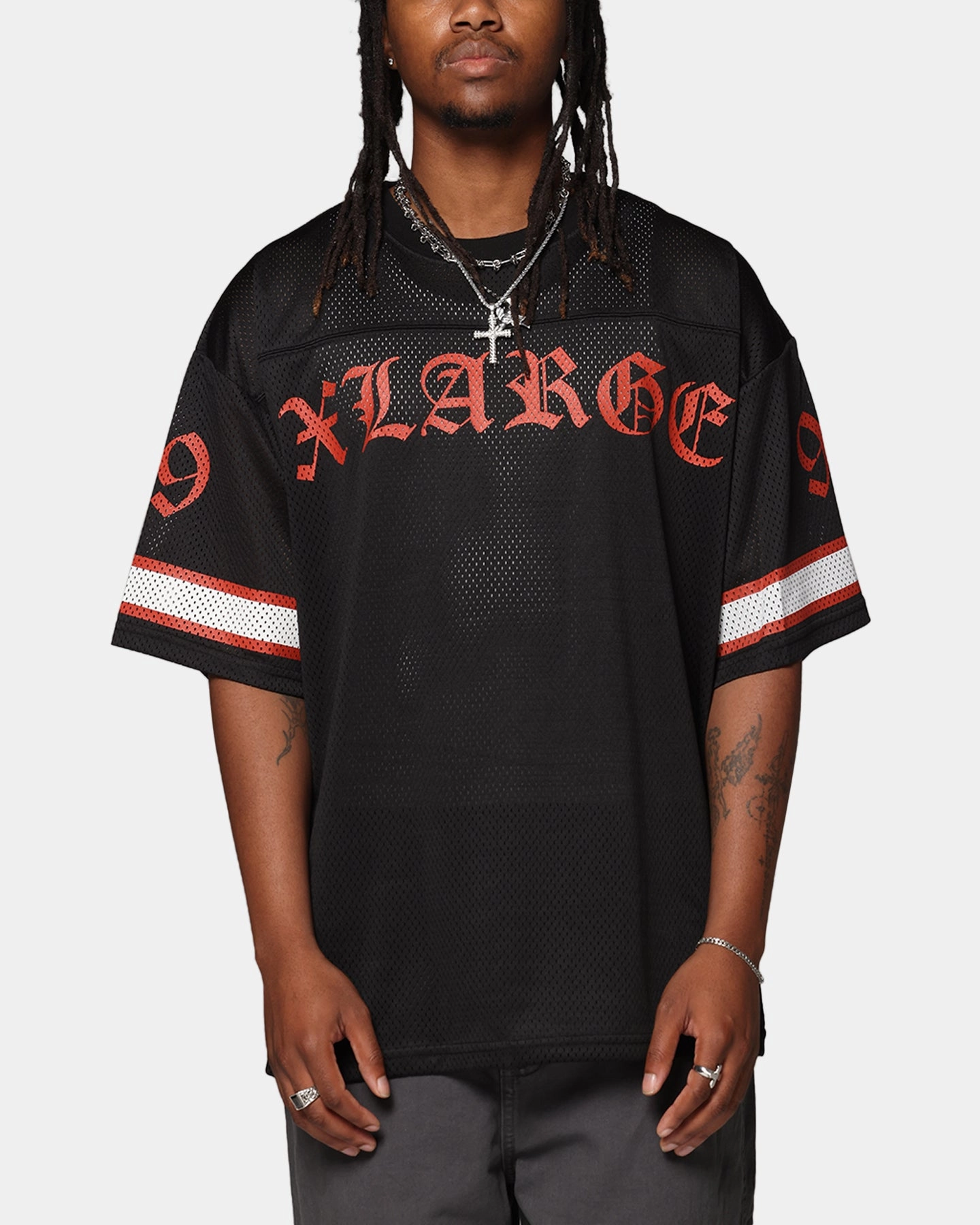 X-Large Gothic Game Shirt Black Temperature Regulating Lining Microfiber Blend